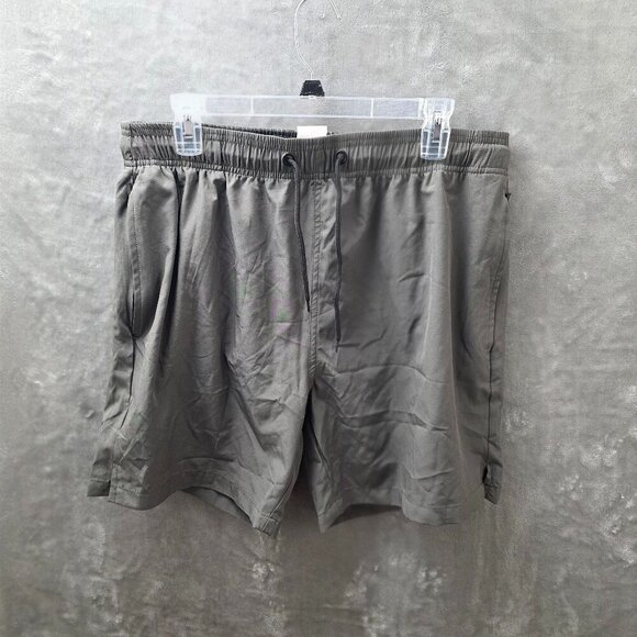 Shein Men’s Swim Trunks Charcoal Green - Size Large - Picture 1 of 7